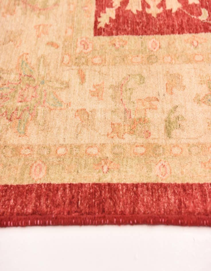 Detail image of 8' 5 x 11'  Hand Knotted Peshawar Ziegler Rug