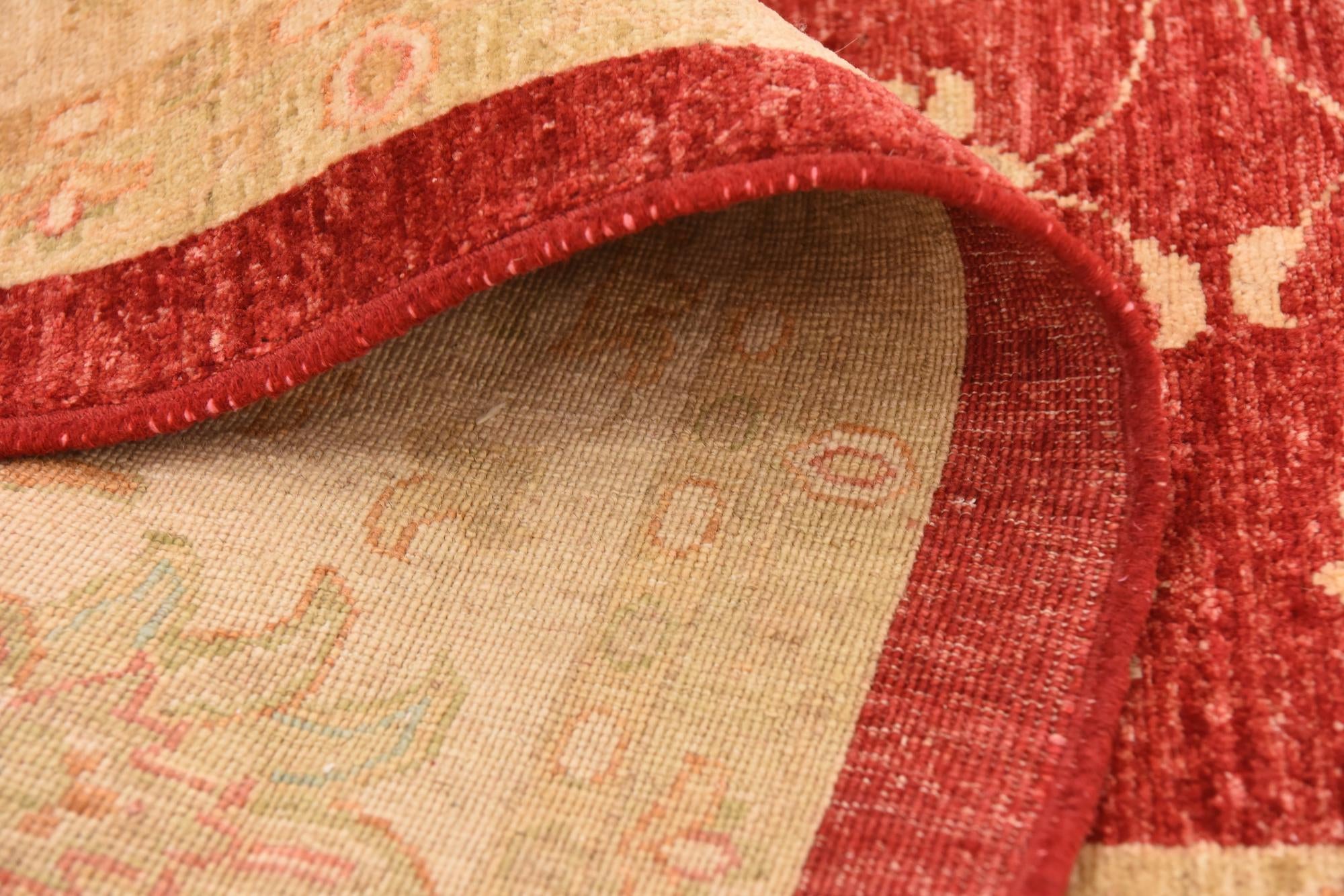 8' 5 x 11' Hand Knotted Peshawar Ziegler Rug