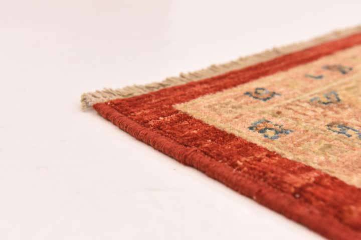 8' 1 x 11' Hand Knotted Peshawar Ziegler Rug