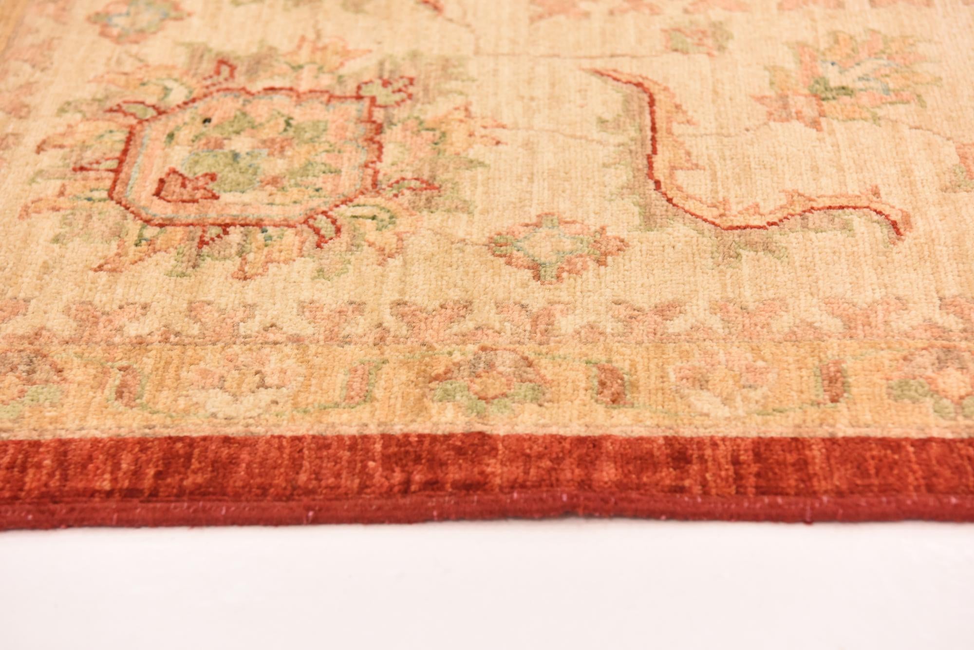 8' 10 x 12' 5 Hand Knotted Peshawar Ziegler Rug