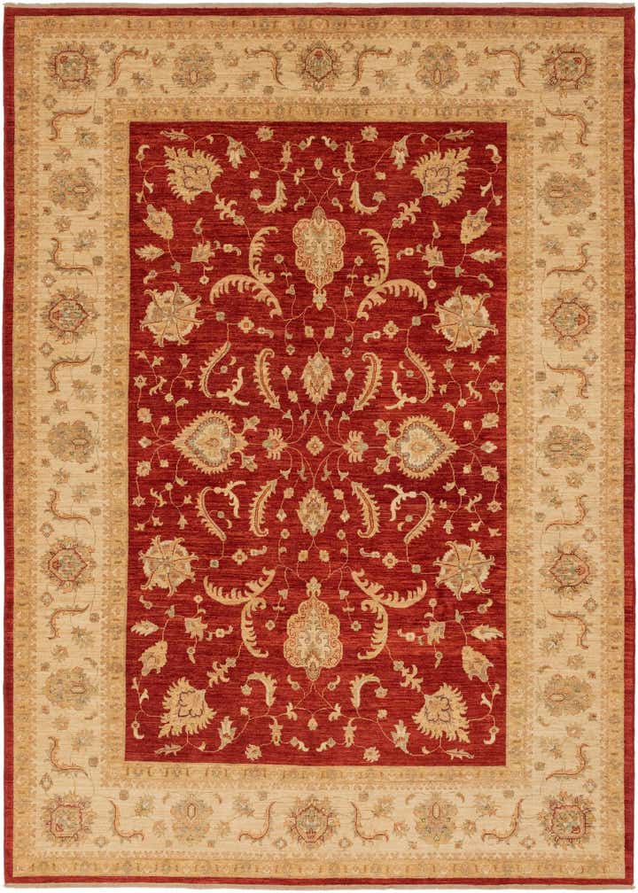 8' 10 x 12' 5 Hand Knotted Peshawar Ziegler Rug