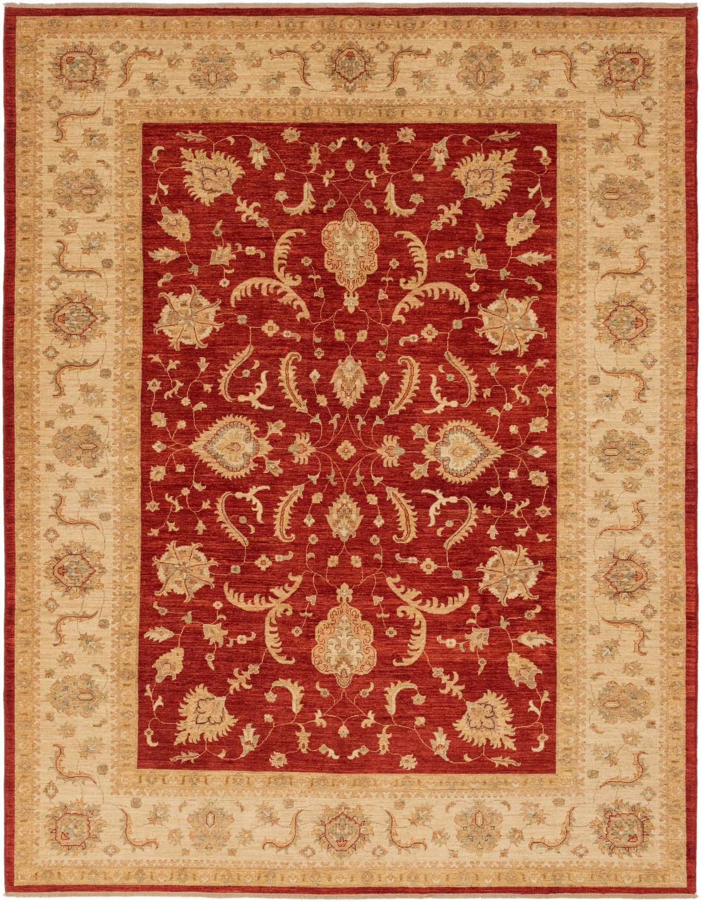 8' 10 x 12' 5 Hand Knotted Peshawar Ziegler Rug