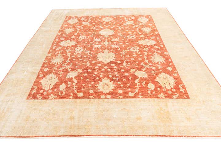 255cm x 305cm Handgeknüpft Peshawar Ziegler Orientalisch Teppich