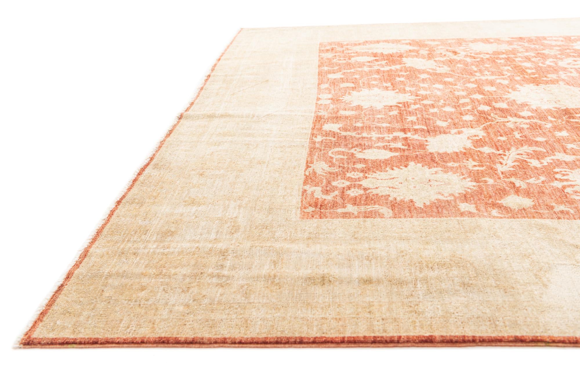 8' 5 x 10' Hand Knotted Peshawar Ziegler Oriental Rug
