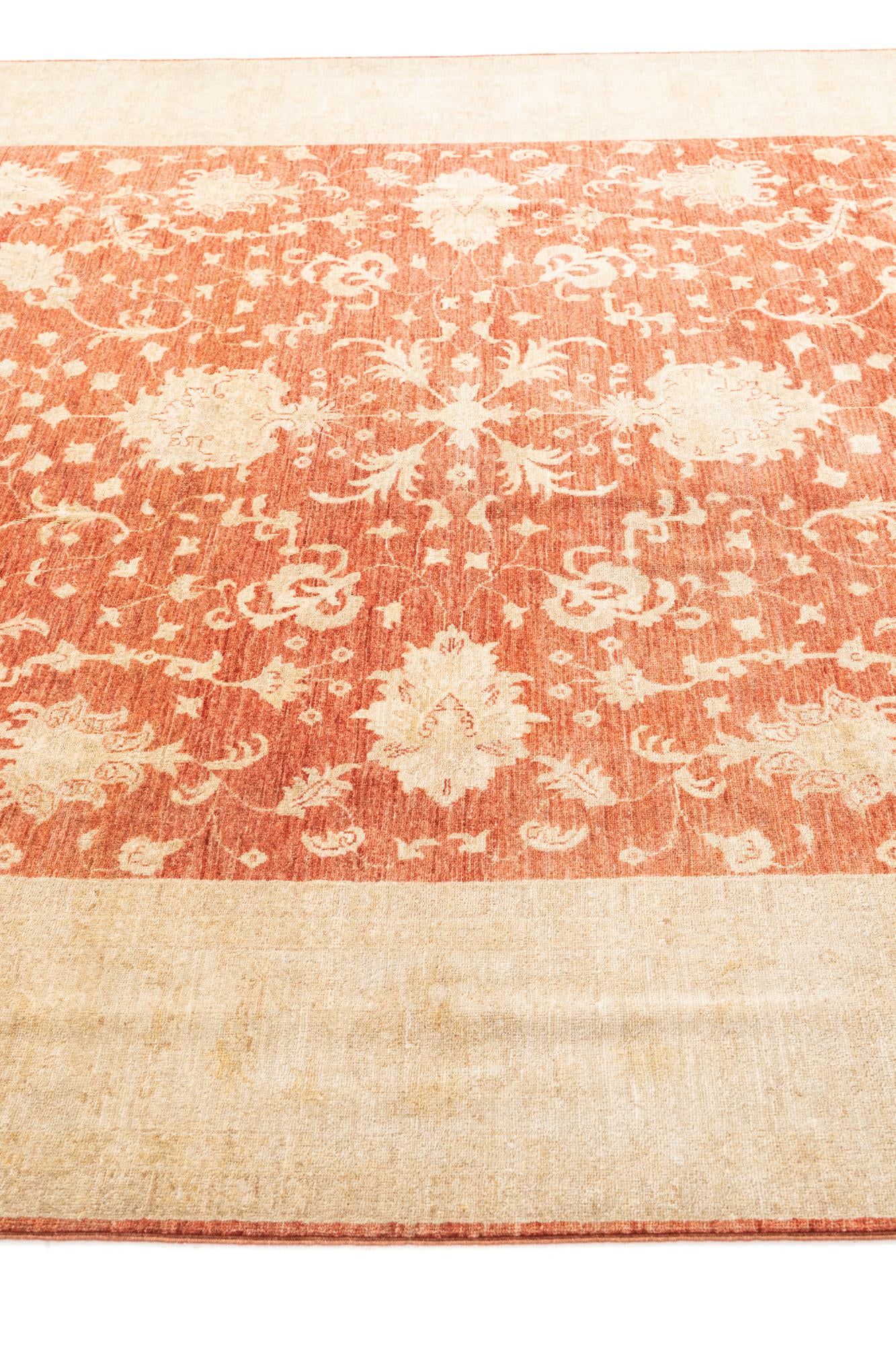 8' 5 x 10' Hand Knotted Peshawar Ziegler Oriental Rug