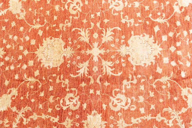 Detailansicht von 255cm x 305cm Handgeknüpft Peshawar Ziegler Orientalisch Teppich