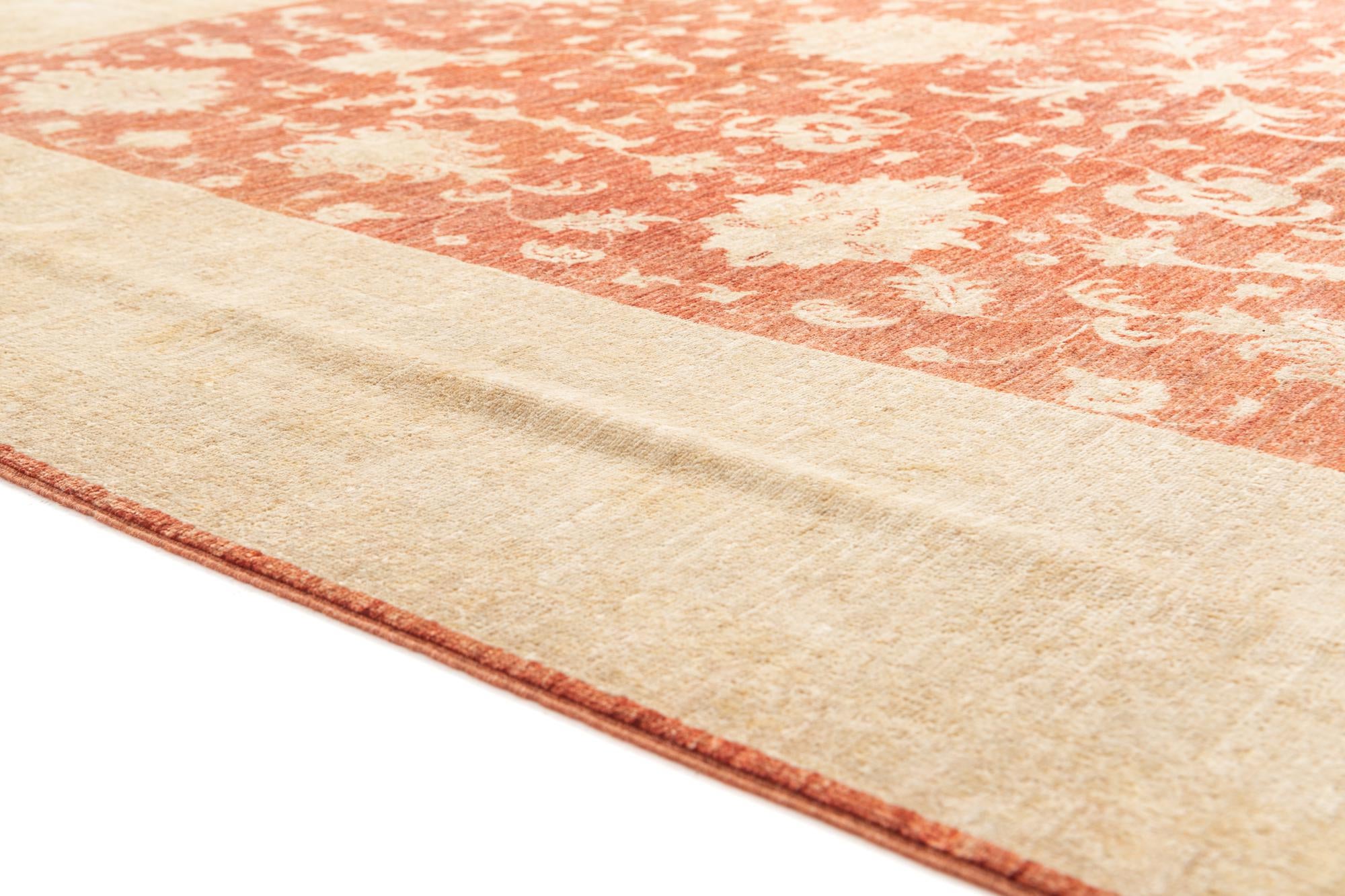 8' 5 x 10' Hand Knotted Peshawar Ziegler Oriental Rug