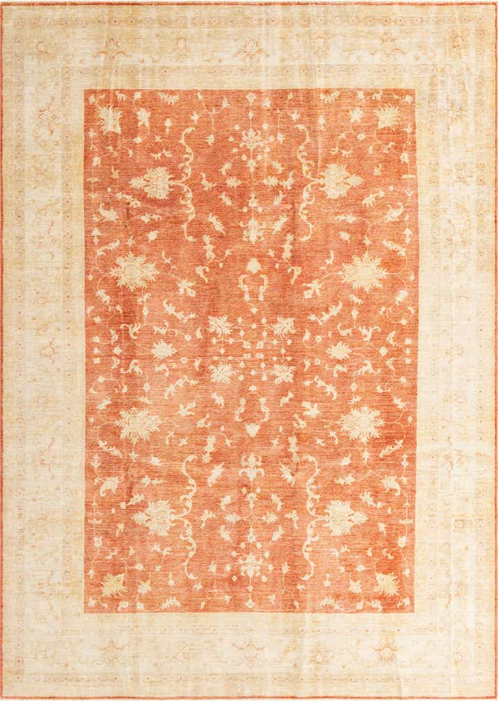 8' x 11' 2 Hand Knotted Peshawar Ziegler Oriental Rug