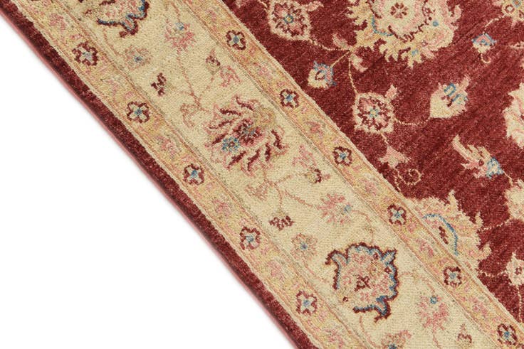 Detail image of 4' 10 x 6' 5 Hand Knotted Peshawar Ziegler Rug
