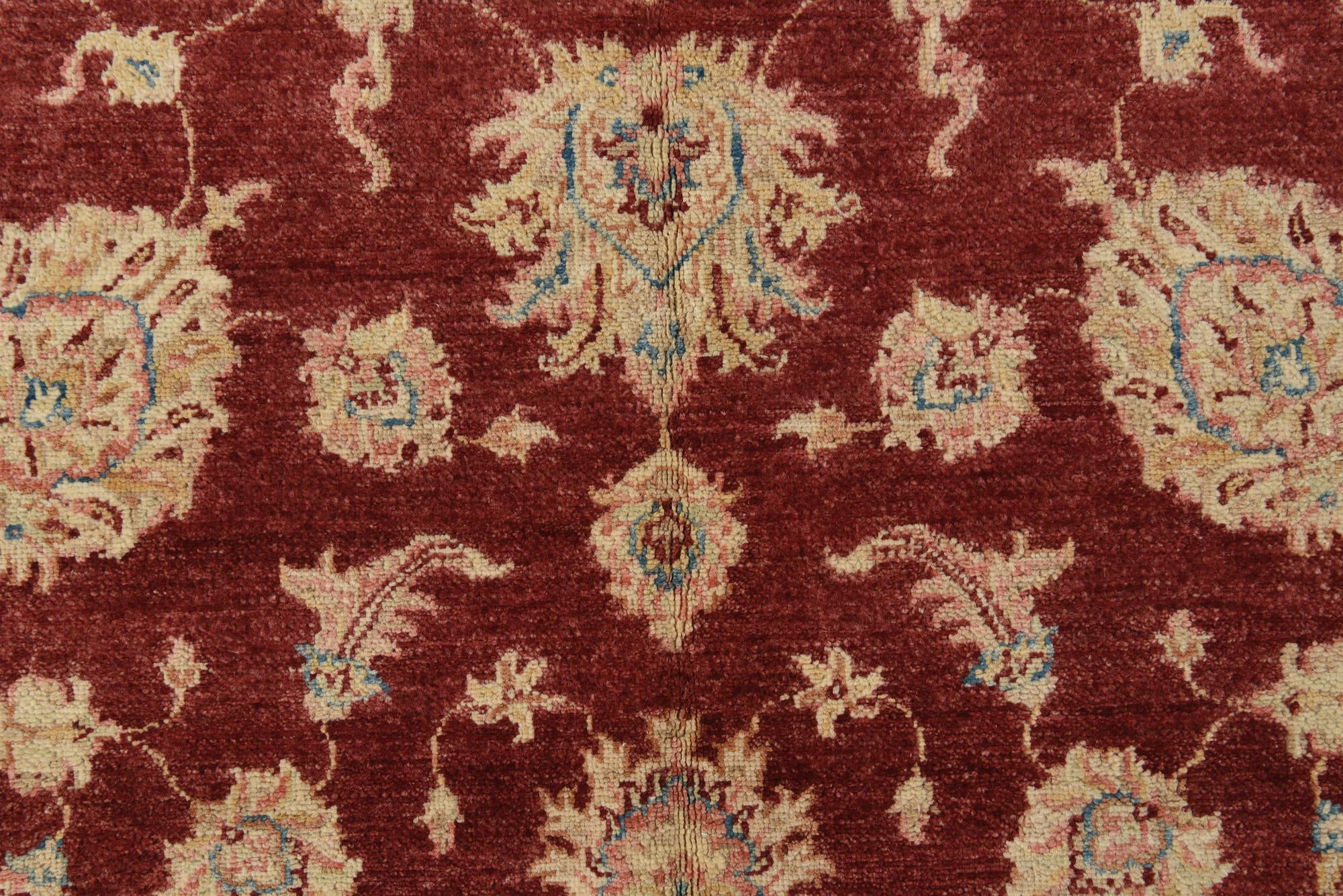 4' 10 x 6' 5 Hand Knotted Peshawar Ziegler Rug