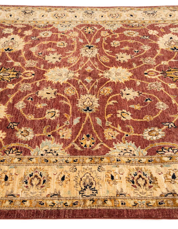 Detail image of 5' 2 x 7' 9 Hand Knotted Peshawar Ziegler Rug
