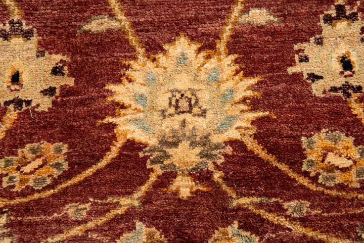 Detail image of 5' 2 x 7' 9 Hand Knotted Peshawar Ziegler Rug