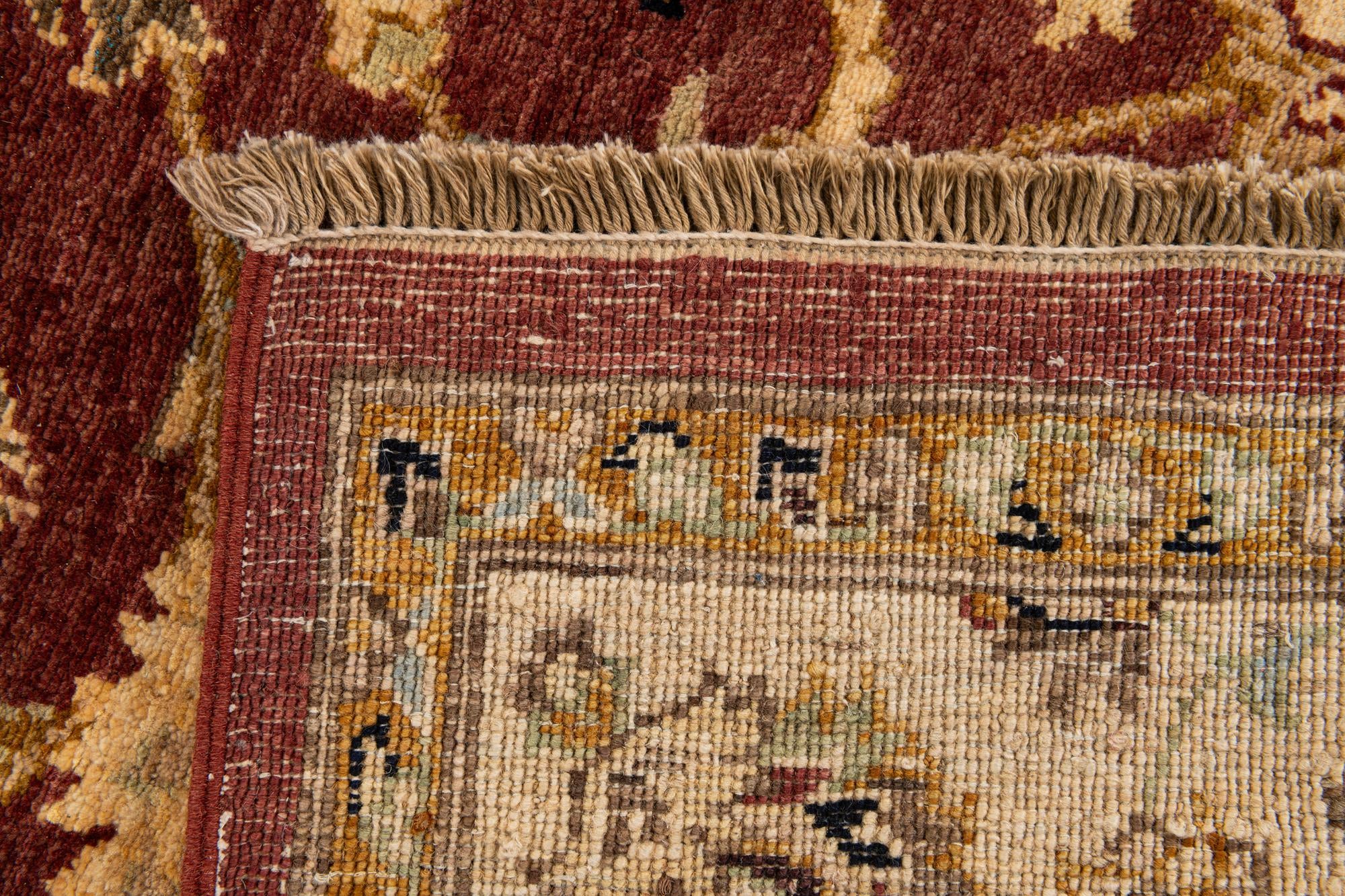 5' 2 x 7' 9 Hand Knotted Peshawar Ziegler Rug
