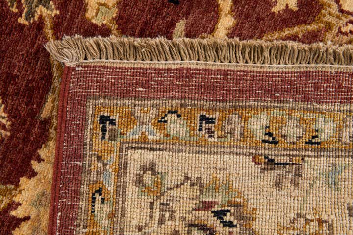 5' 2 x 7' 9 Hand Knotted Peshawar Ziegler Rug