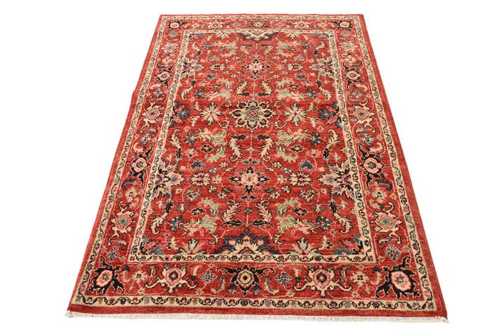 4' x 6' 2 Hand Woven Peshawar Ziegler Rug
