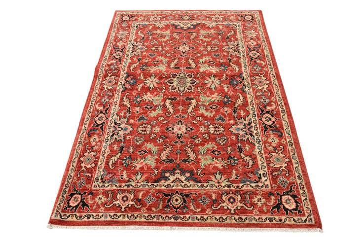 Detail image of 4' x 6' 2 Hand Woven Peshawar Ziegler Rug