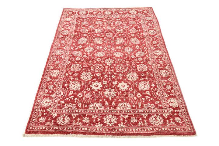 125cm x 185cm Handgeknüpft Peshawar Ziegler Teppich