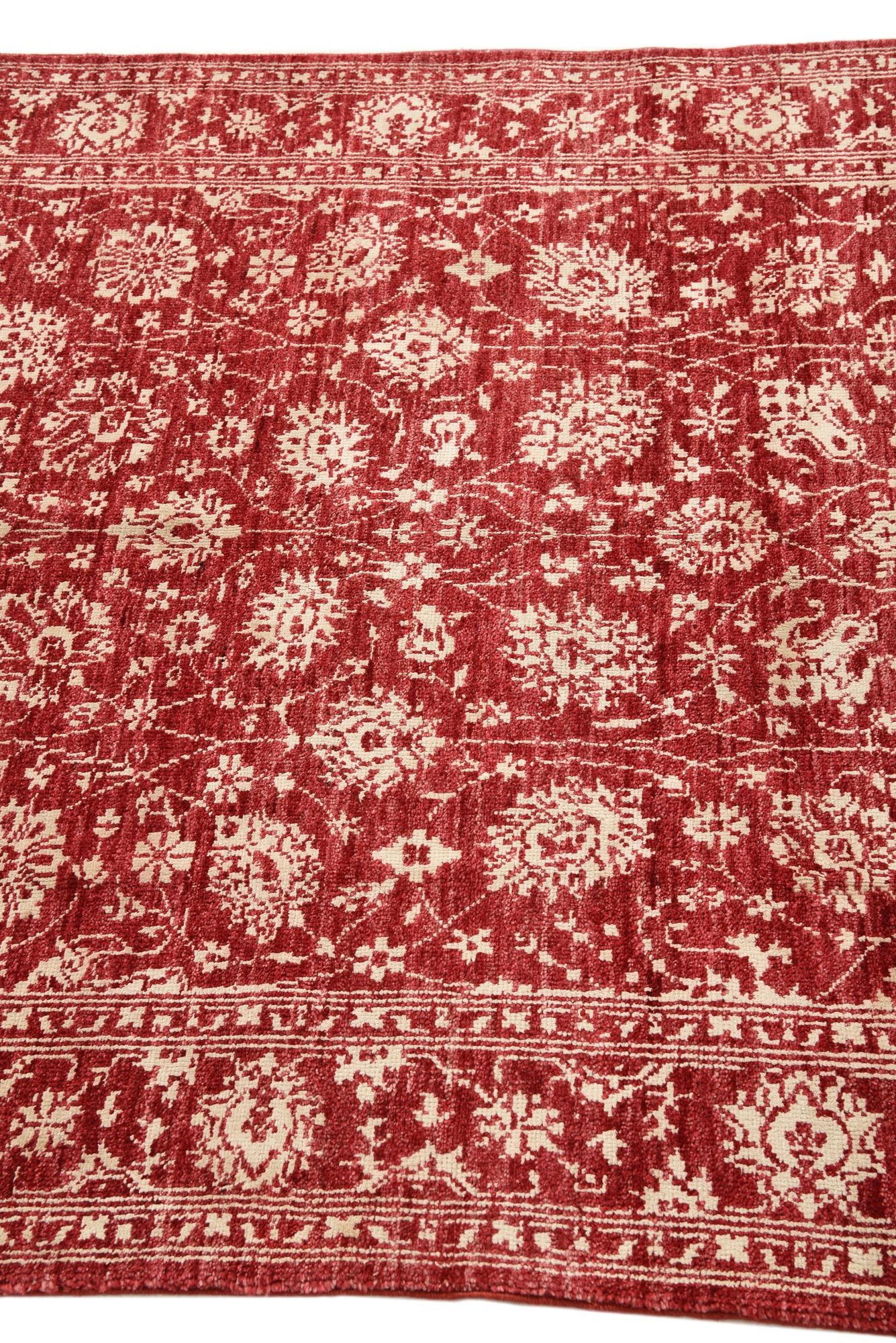 4' 1 x 6' Hand Knotted Peshawar Ziegler Rug