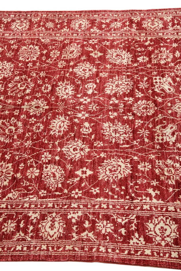 Detailansicht von 125cm x 185cm Handgeknüpft Peshawar Ziegler Teppich