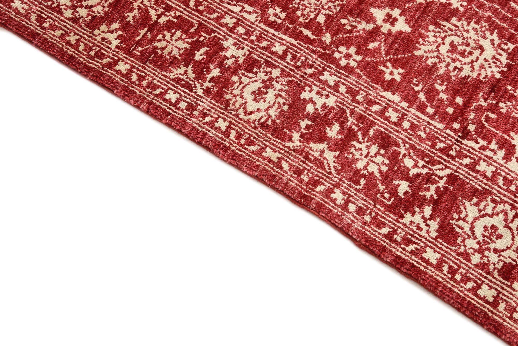 4' 1 x 6' Hand Knotted Peshawar Ziegler Rug