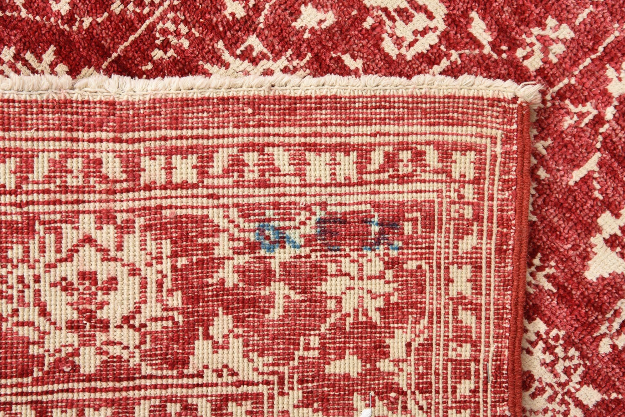 4' 1 x 6' Hand Knotted Peshawar Ziegler Rug