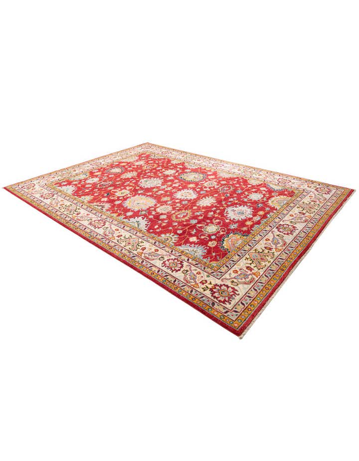 8' 3 x 11' 4 Hand Knotted Peshawar Ziegler Rug