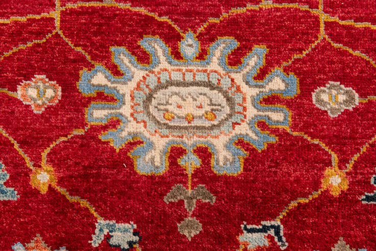 Detail image of 8' 3 x 11' 4 Hand Knotted Peshawar Ziegler Rug