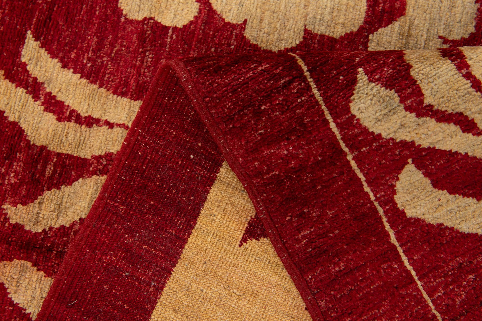 5' 4 x 8' Hand Knotted Peshawar Ziegler Rug