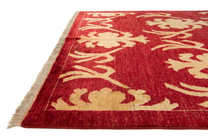 5' 4 x 8' Hand Knotted Peshawar Ziegler Rug