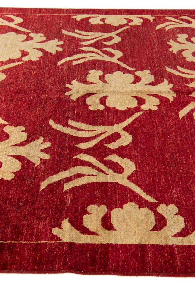 Detail image of 5' 4 x 8' Hand Knotted Peshawar Ziegler Rug