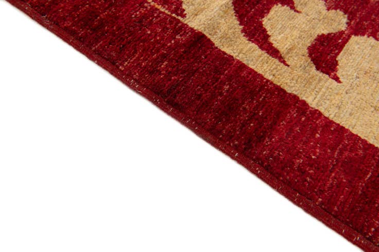 Detail image of 5' 4 x 8' Hand Knotted Peshawar Ziegler Rug