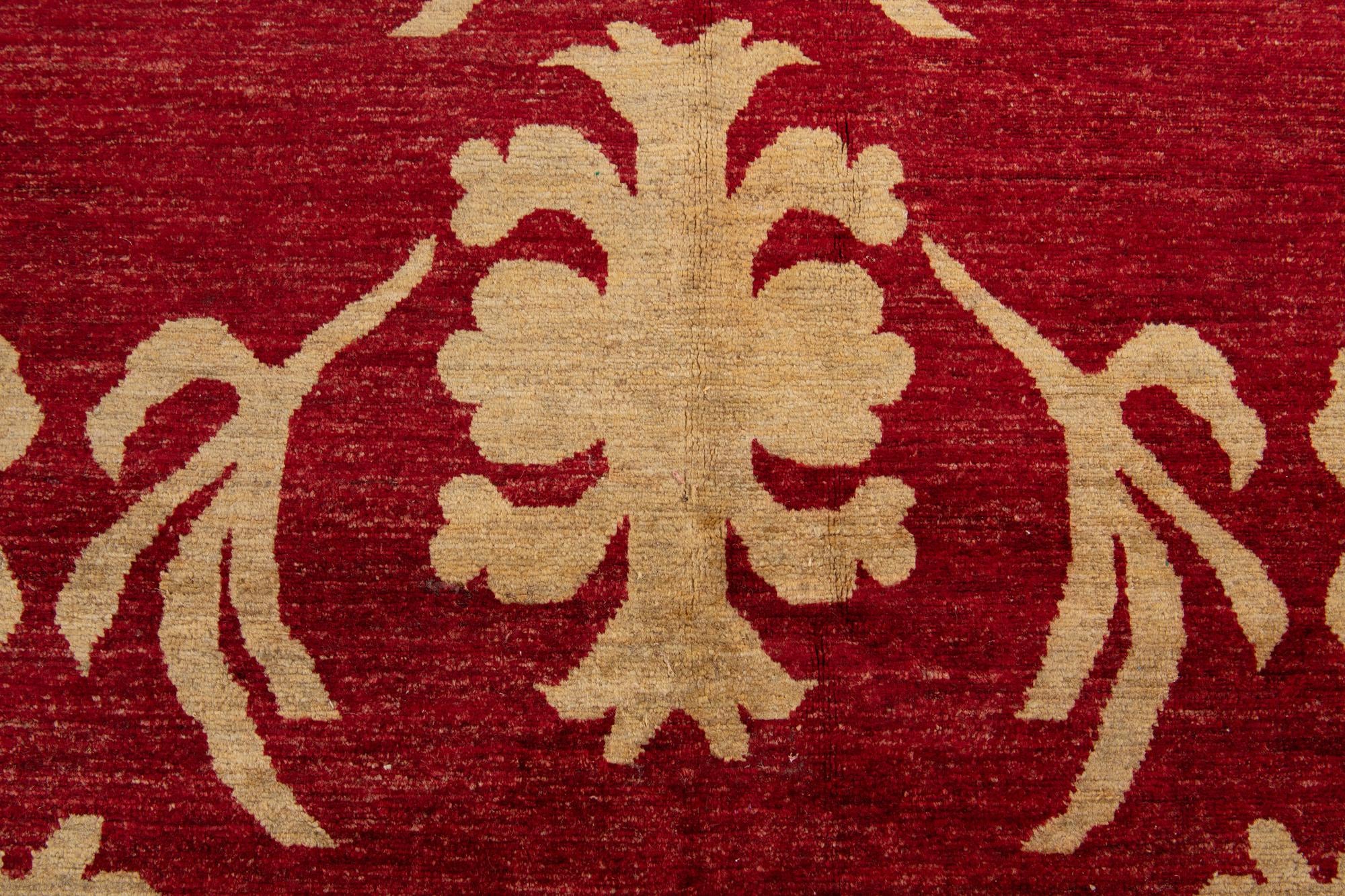 5' 4 x 8' Hand Knotted Peshawar Ziegler Rug