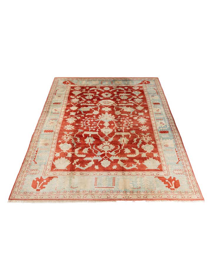 8' 11 x 11' 8 Hand Knotted Peshawar Ziegler Rug