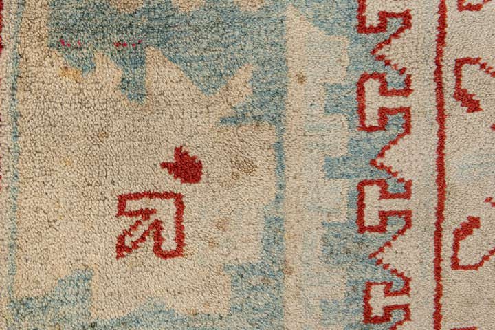 8' 11 x 11' 8 Hand Knotted Peshawar Ziegler Rug