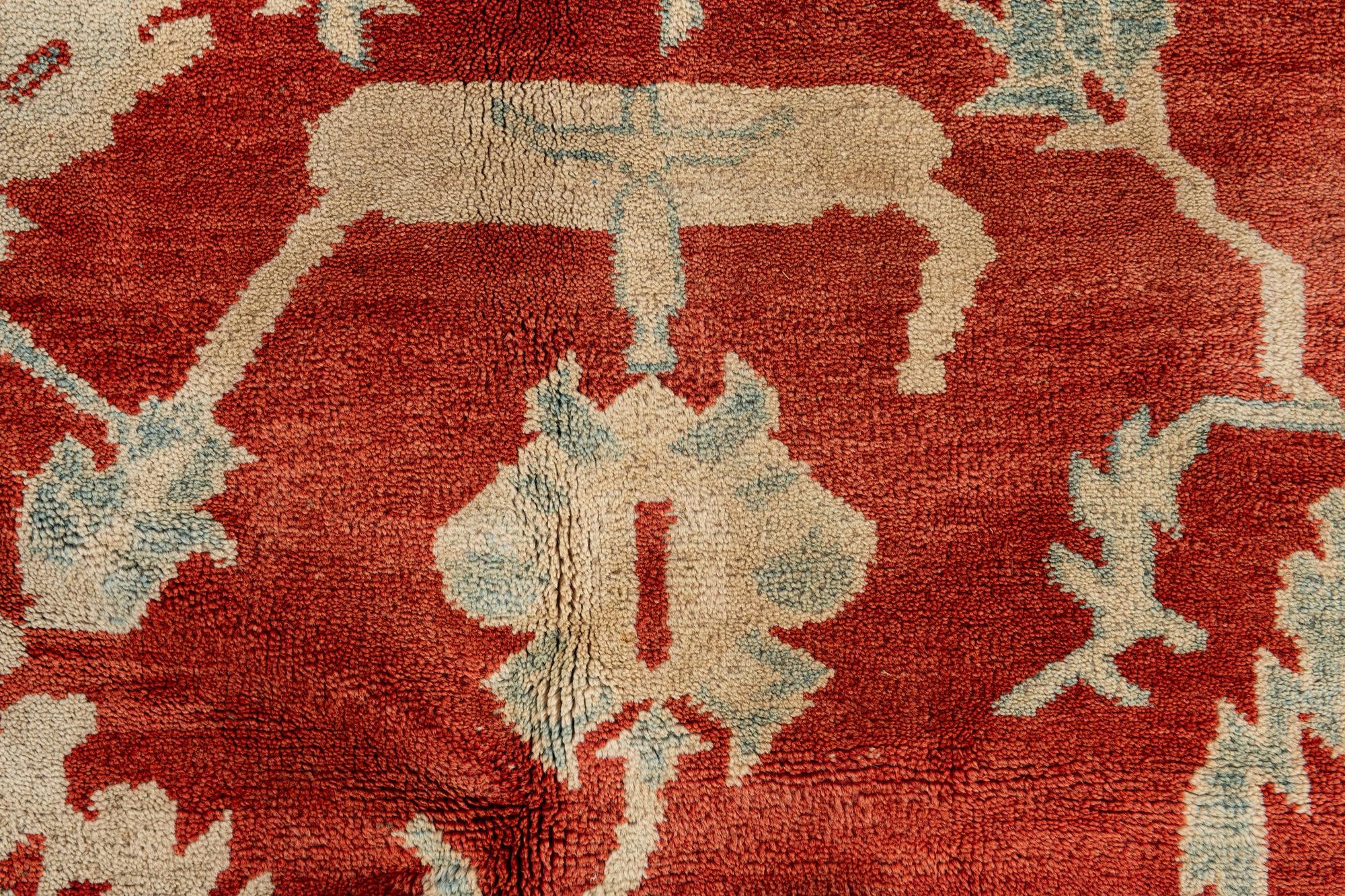 8' 11 x 11' 8 Hand Knotted Peshawar Ziegler Rug
