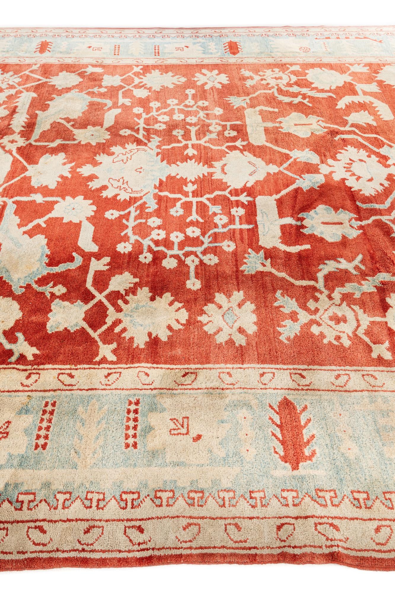 8' 11 x 11' 8 Hand Knotted Peshawar Ziegler Rug