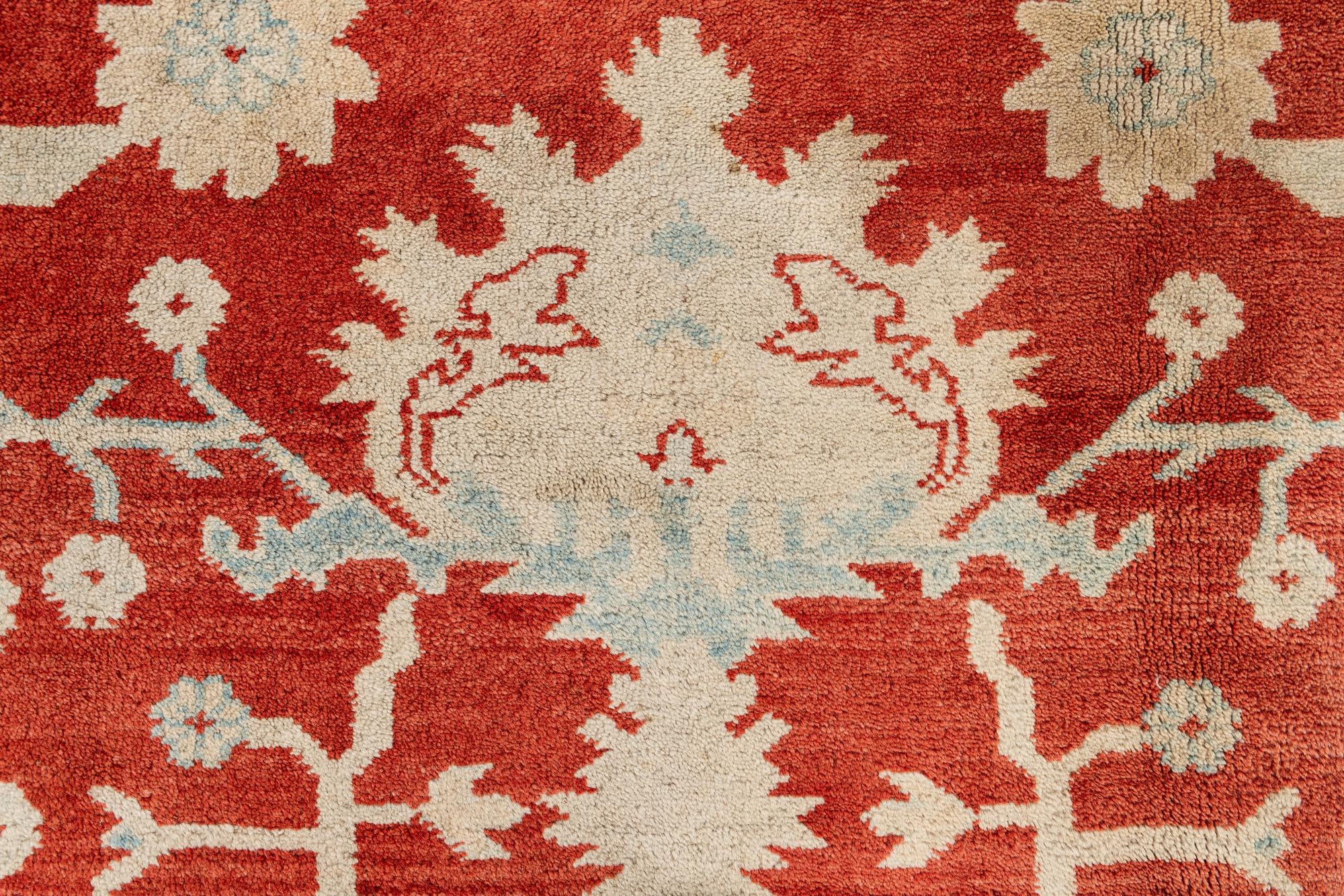 8' 11 x 11' 8 Hand Knotted Peshawar Ziegler Rug