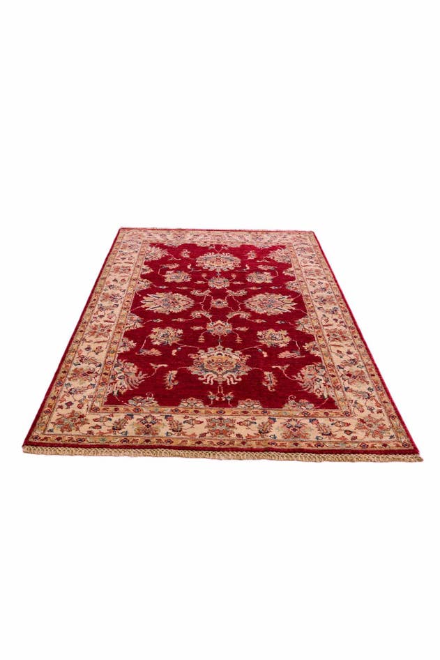 Detail image of 3' 11 x 6' 3 Hand Knotted Peshawar Ziegler Rug