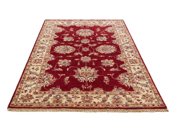 3' 11 x 6' 3 Hand Knotted Peshawar Ziegler Rug