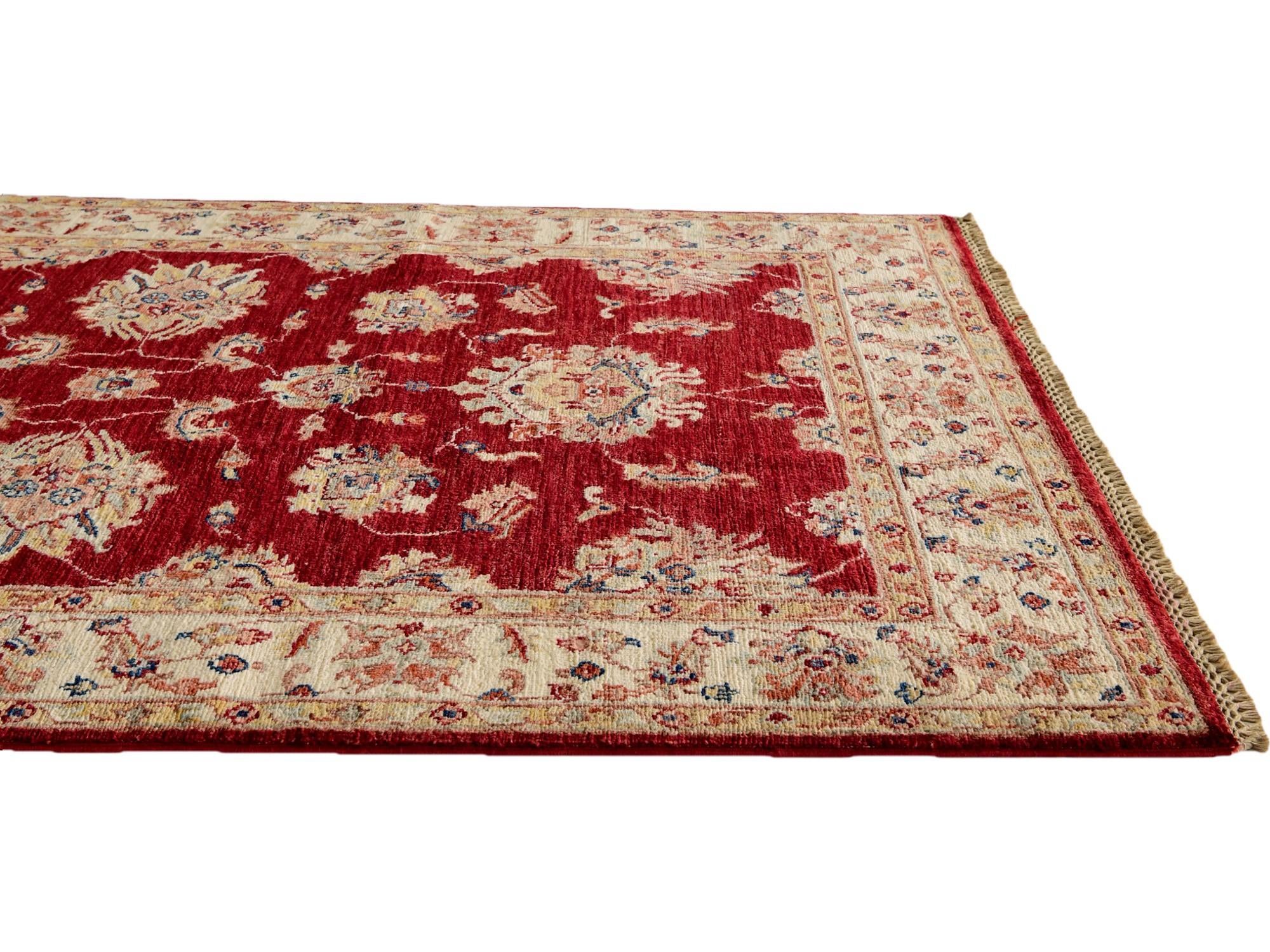3' 11 x 6' 3 Hand Knotted Peshawar Ziegler Rug
