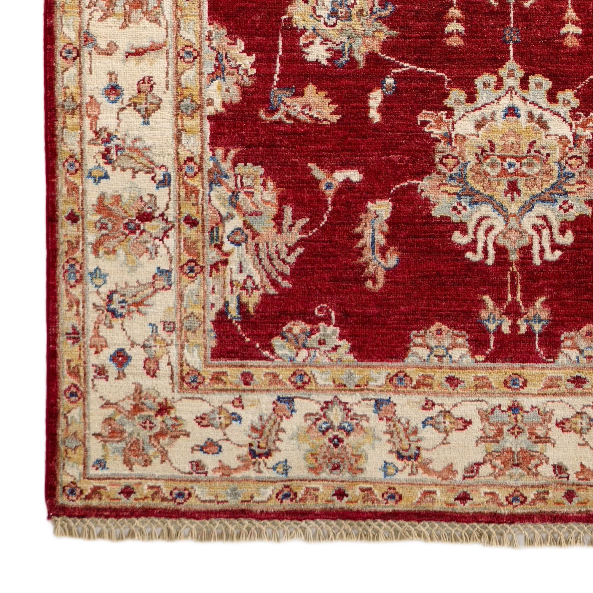 3' 11 x 6' 3 Hand Knotted Peshawar Ziegler Rug