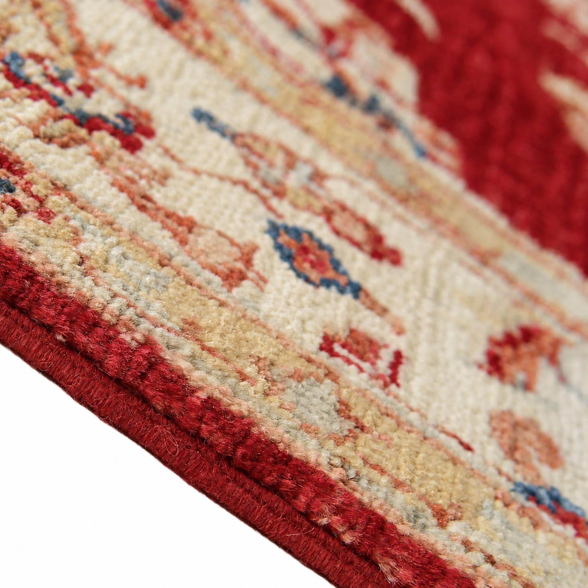 120cm x 190cm Hand Knotted Peshawar Ziegler Rug