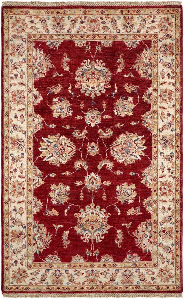 3' 11 x 6' 3 Hand Knotted Peshawar Ziegler Rug