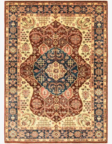 5' 9 x 7' 10 Hand Knotted Peshawar Ziegler Rug