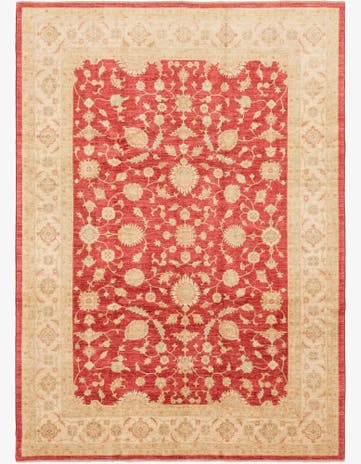 8' 10 x 12' 5 Hand Knotted Peshawar Ziegler Rug