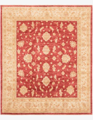 8' 3 x 9' 10 Hand Knotted Peshawar Ziegler Rug