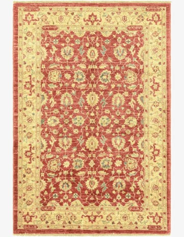 3' 5 x 5' Hand Knotted Peshawar Ziegler Rug