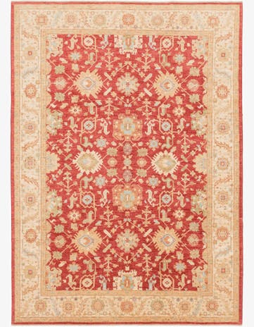 8' 4 x 11' 7 Hand Knotted Peshawar Ziegler Rug