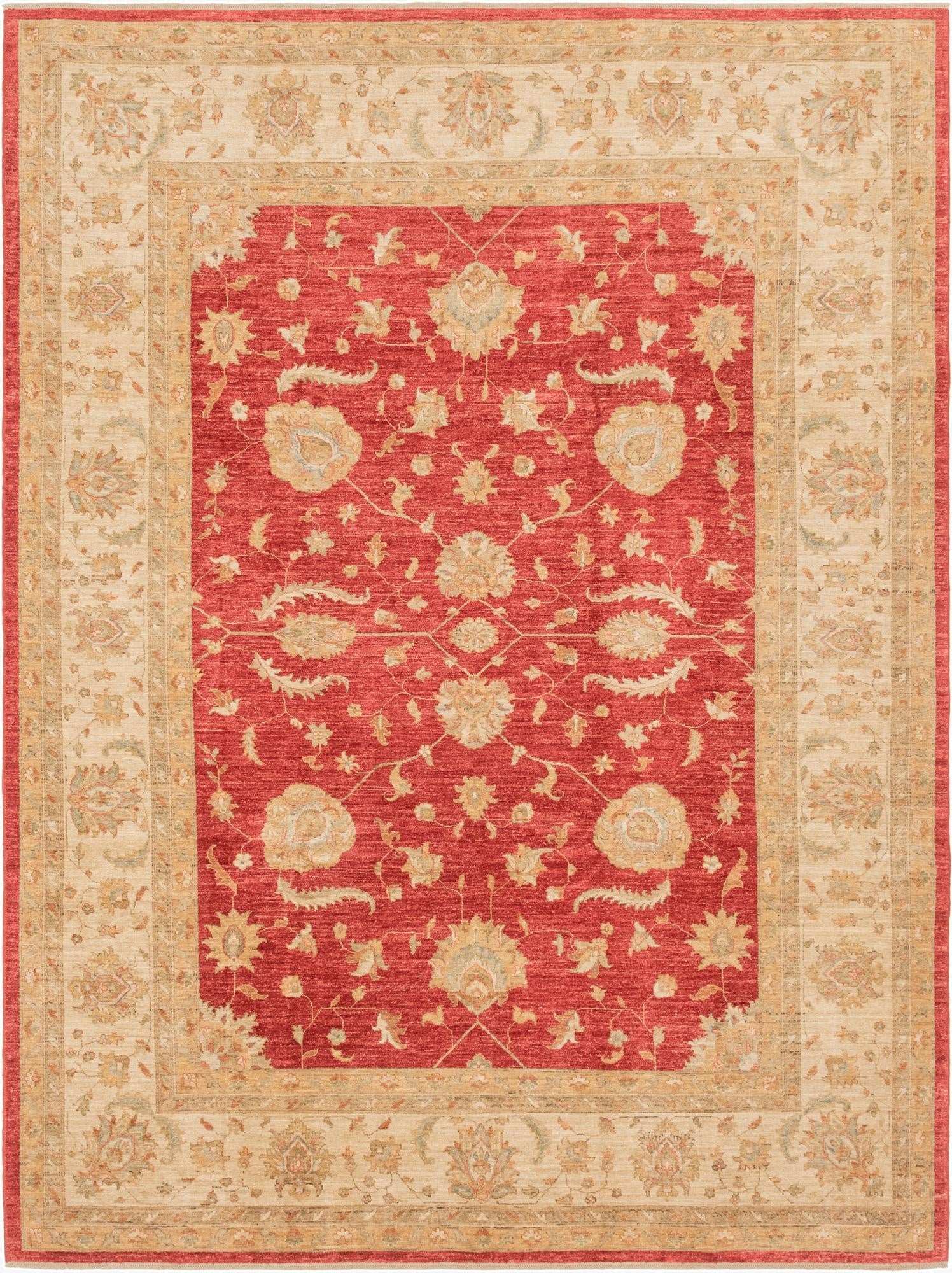 8' 4 x 11' 2  Hand Knotted Peshawar Ziegler Rug