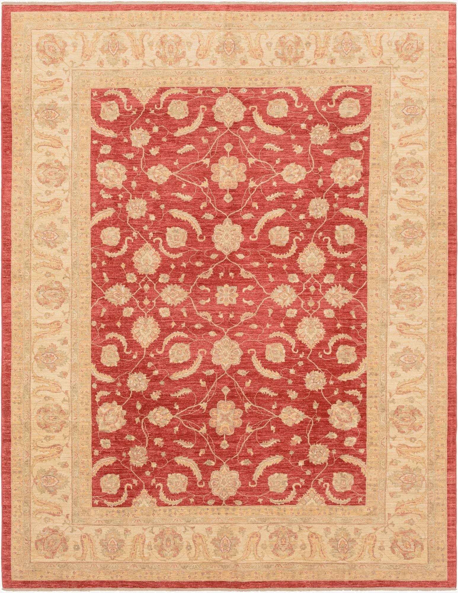 10' x 13'  Hand Knotted Peshawar Ziegler Rug
